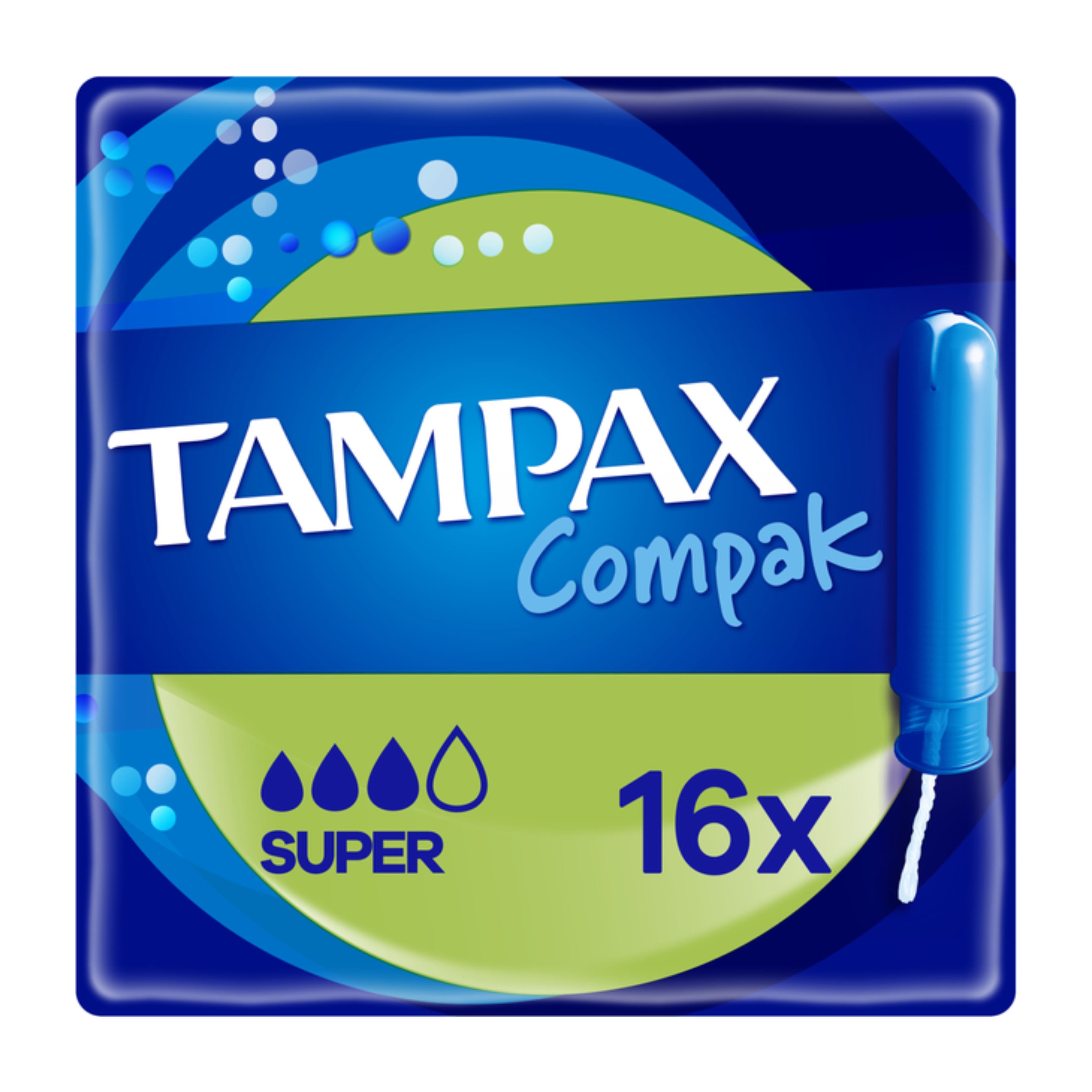 Тампони TAMPAX Compak з аплікатором Супер Duo 16шт